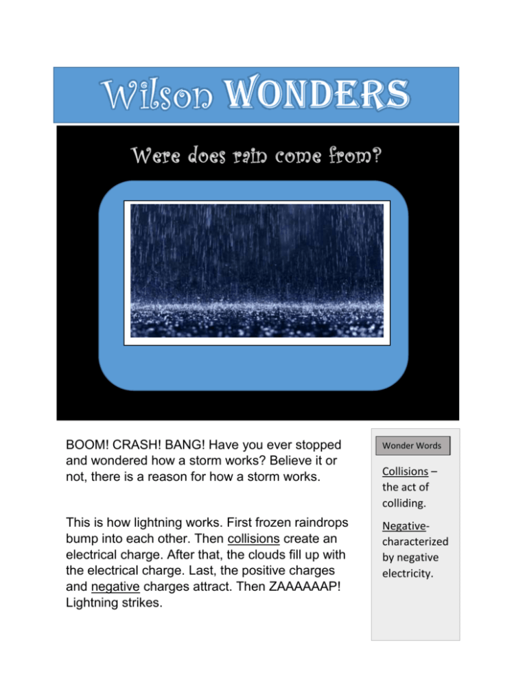 Where Does Rain Come From 