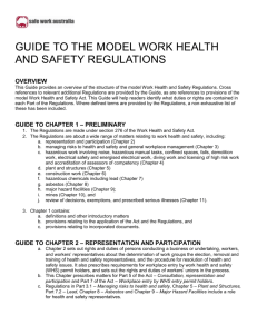 Guide to the Model Work Health and Safety Regulations