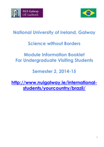 Science without Borders - National University of Ireland, Galway