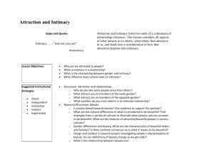 Attraction and Intimacy