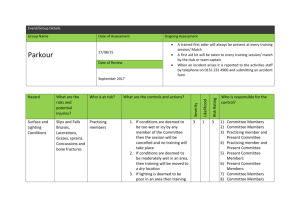 Event/Group Details Group Name Date of Assessment Ongoing