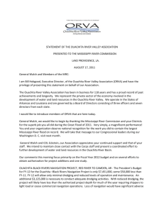 STATEMENT OF THE OUACHITA RIVER VALLEY ASSOCIATION