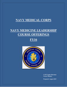 navy medicine leadership course offerings