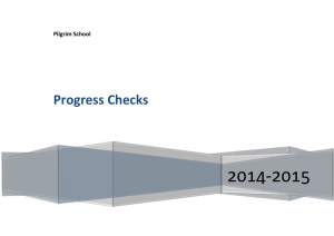Progress Checks - The Pilgrim School