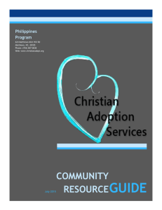 Dear CAS Friends & Family - Christian Adoption Services