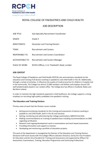 Sub-speciality and Recruitment Coordinator Job Description and