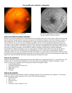 Non-proliferative diabetic retinopathy