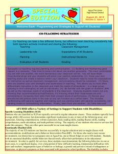 August 2014 Newsletter - Agua Fria Union High School District