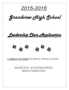 Junior leadership application