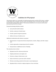 Guidelines for STF proposal - University of Washington Bothell