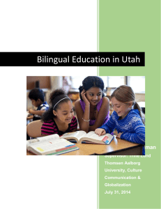 Bilingual Education in Utah