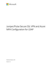 The Azure Multi-Factor Authentication server acts as an LDAP server