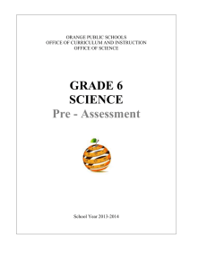 grade 6 - Orange Public Schools