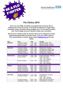 Flu Clinic Dates 2015
