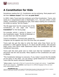 Constitution Translated for Kids