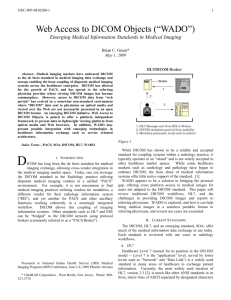 Emerging Medical Information Standards in Medical Imaging