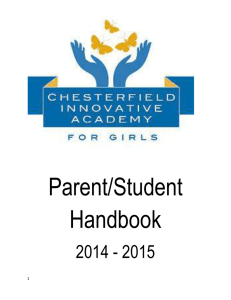 Student Handbook - Chesterfield Innovative Academy for Girls