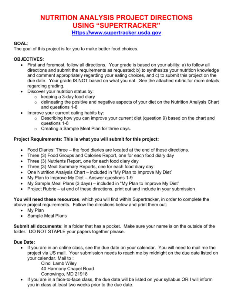 nutrition-analysis-project-directions-using