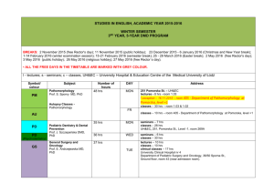 TIMETABLE 2015-16 -3rd-5 DMD – WINTER – KEY