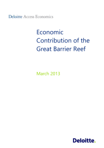 Economic contribution of the Great Barrier Reef March 2013
