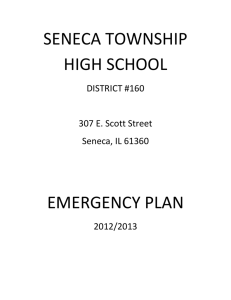 emergency plan - Seneca Township High School