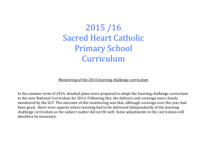 Curriculum - Sacred Heart Catholic Primary School