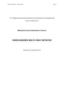 Ministerial Council Declaration, Annex 2 VISION WADDEN SEA
