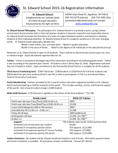 Registration & Tuition Information 2015-2016