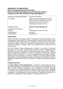 MSc Multidisciplinary Computing