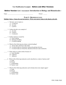 Biological Hierarchy/Systems Summative Assessment (form A)