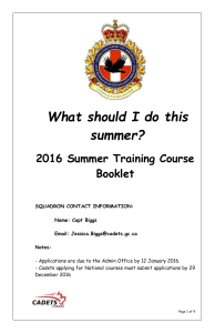 Summer Training Booklet