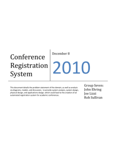 Conference Registration System - Drexel University