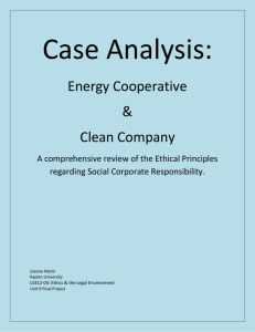 Ethics: Case Analysis Final