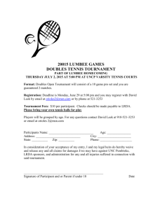 Tennis Tournament Application