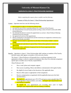 Olson Professorship Application Form (revised 08oct13)