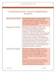 LHM Learning Design Document