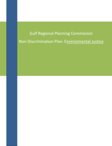 Non-Discrimination Plan: Environmental Justice