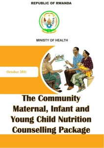 MIYCN Maternal, Infant and Young Child Nutrition