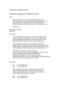“Children`s Program 2013” Christmas Readings & Traditional Carols