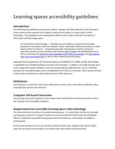Learning space - Accessible Technology
