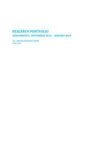 Research portfolio - HZ University of Applied Sciences