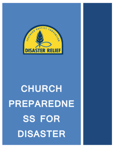 Church Preparedness for Disaster - Mississippi Baptist Convention