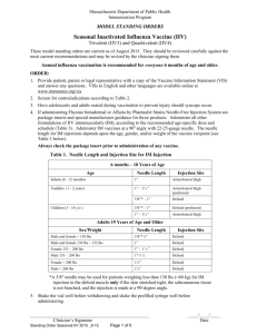 Standing Order - Seasonal IIV 2015_8-15