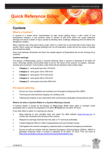 Cyclone - The Department of Education and Training