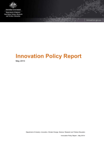 Innovation Policy Report - May 2013