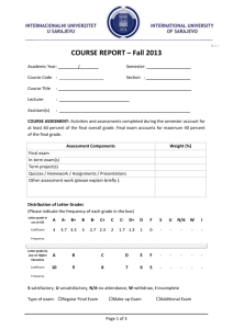 Course Report Form - B-4-1