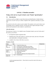 Activity 1 - North West Local Land Services