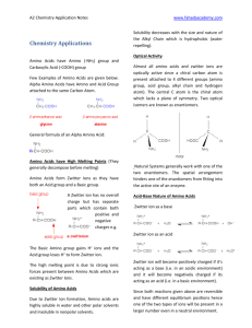 Solubility of Amino Acids