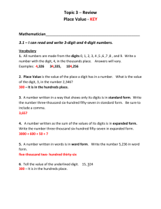 Link to Topic 3 Review with Answer Key