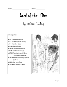 Lord of the Flies Essential Questions